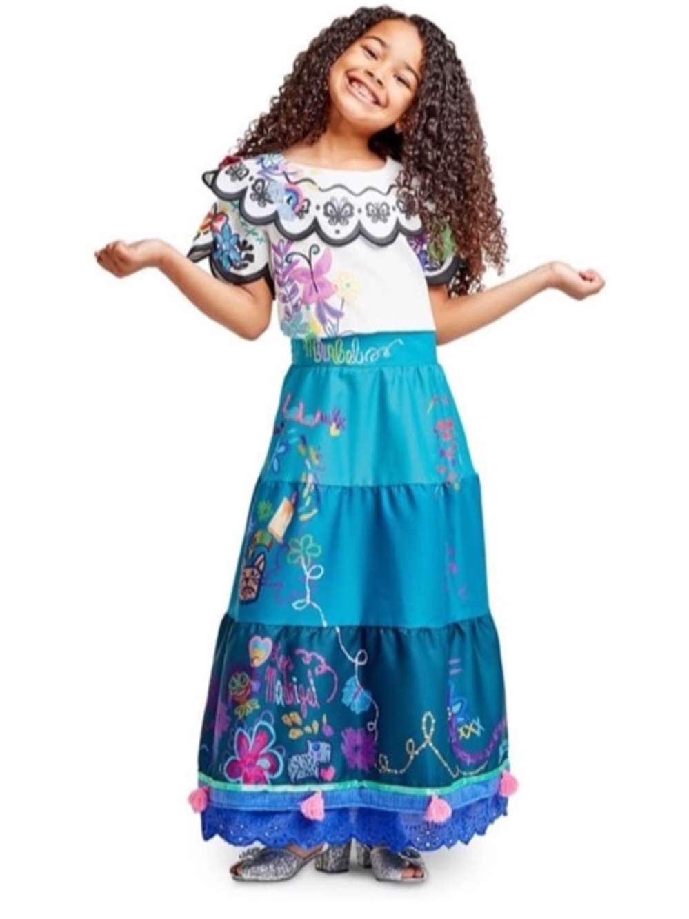 DISNEY Girls Multi details Encanto Mirabel costume dress | 5-6